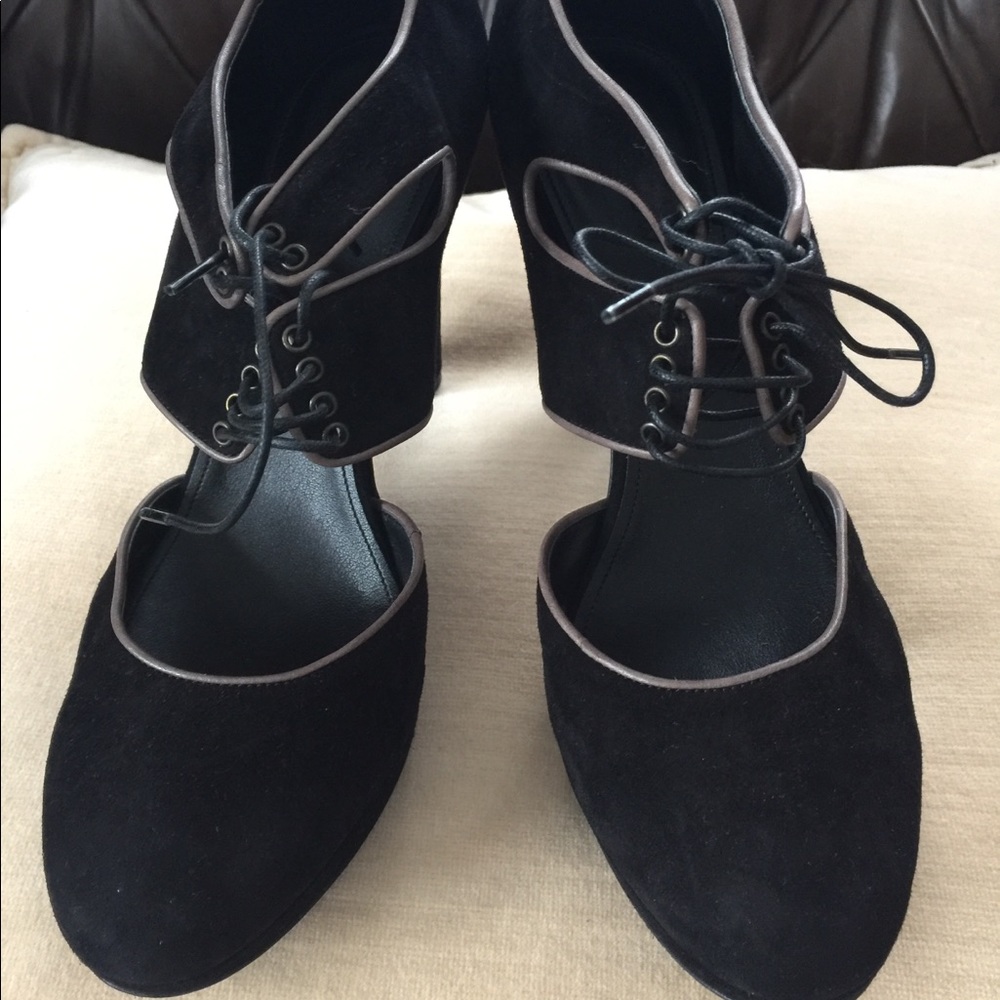 J Crew lace up heels 9